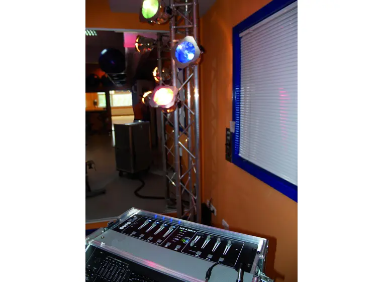 EUROLITE PAR-56 Short with cable silver 